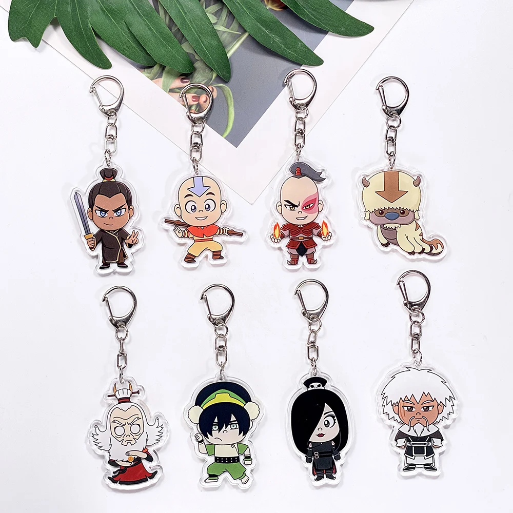 1/11Pcs Cartoon Avatar: The Last Airbender Acrylic Car Keych