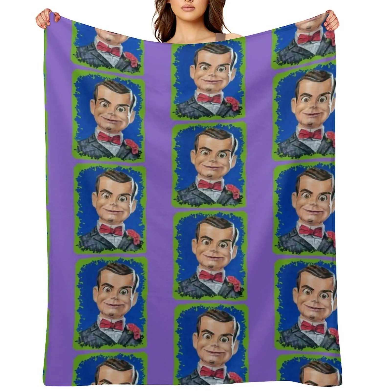 

Spooky Ventriloquist Dummy monster slime Throw Blanket Luxury Thicken Luxury St Bed Fashionable bed plaid Blankets