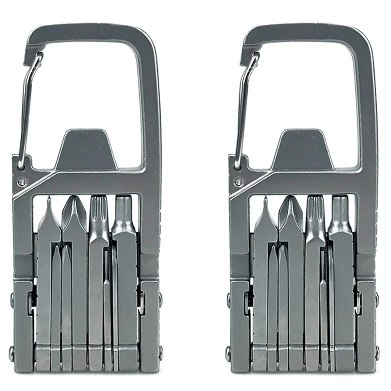 AB42-الفولاذ المقاوم للصدأ للطي أداة مزيج 13 في 1 متعددة الوظائف أداة خارجية مجموعة المفتاح مفك وجع سكين المفاتيح #1