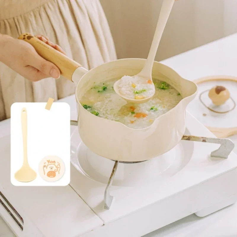 مقلاة غير لاصقة صحية من السيراميك متعددة الوظائف أواني الطبخ توصيل الحرارة وعاء الحساء الموحد للبيع #4