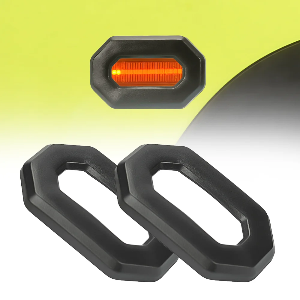 Fender Turn Signal Light Lamp Cover Trim Decoration for Suzuki Jimny 2019 2020 2021 2022 2023 2024 2025 Car Exterior Accessories