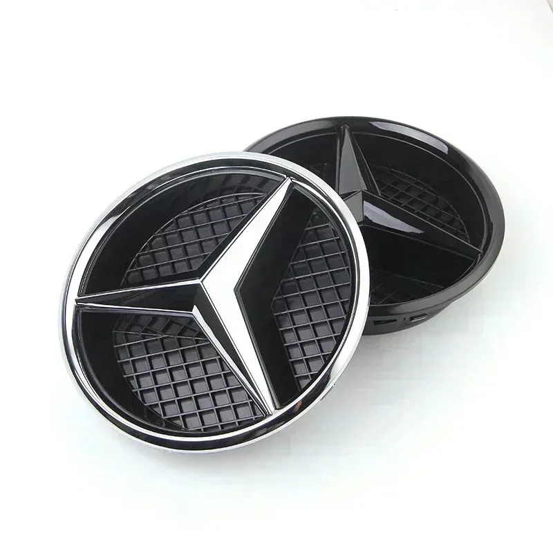 3D Star Badge Car Grill Emblem Front Logo for Mercedes-Benz W204 W205 W213 X253 a B C E S CLA GLB GLC GLE GLS Vehicle Accessory