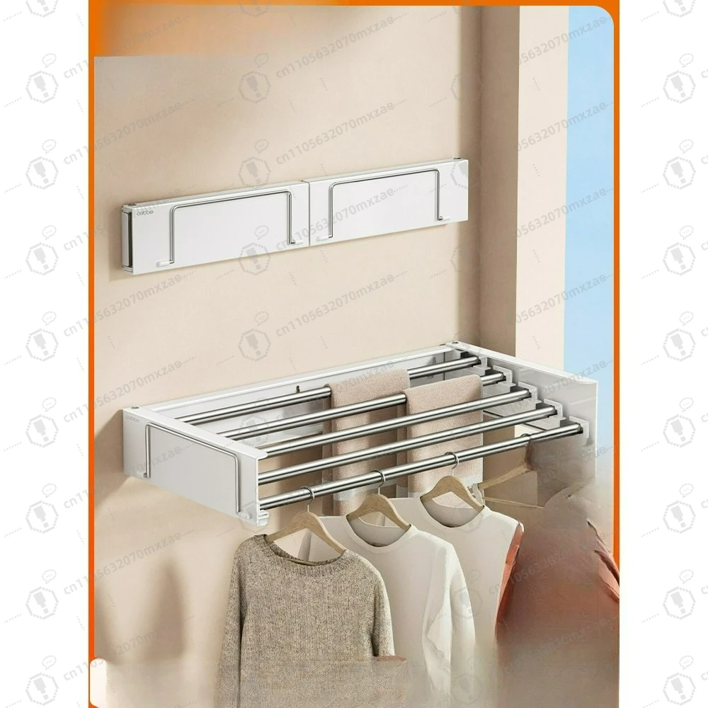 

[Folding model + invisible space saving] Wall-mounted drying rack, balcony indoor bathroom storage drying rack