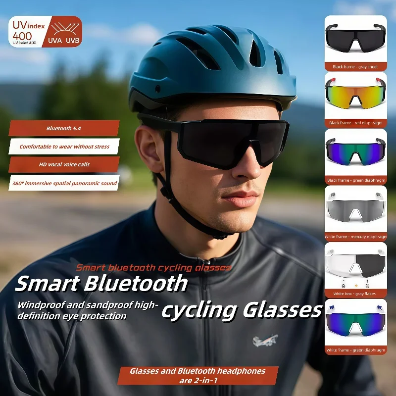 

QY-Pro1 Bluetooth Smart Glasses AI Intelligent Translation Sunglasses Voice Remote Control Eyewear Waterproof sports spectacles