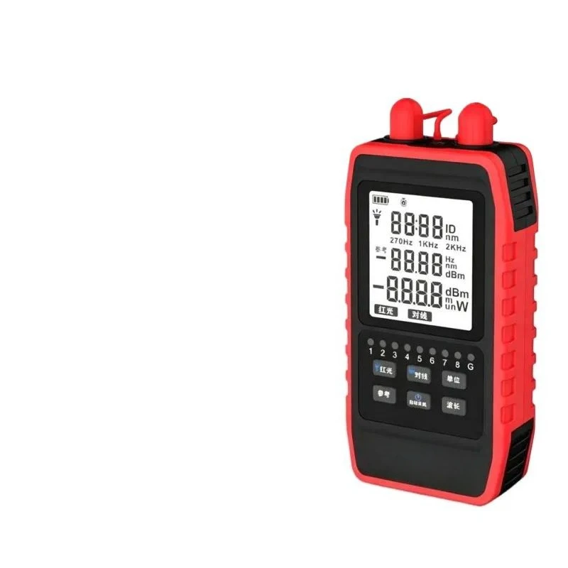 Optical Fiber Power Meter Red Light Source Tester High Precision All in One Machine with Line To Line Function for Network