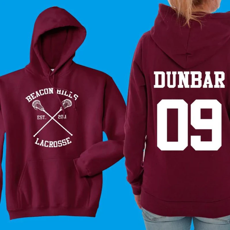 Teen Wolf Hoodie Beacon Hills Lacrosse Hoodie Stilinski 24 Retro Teen Wolf Hooded Sweatshirt Lahey McCall Hale Teen Wolf Hoodies