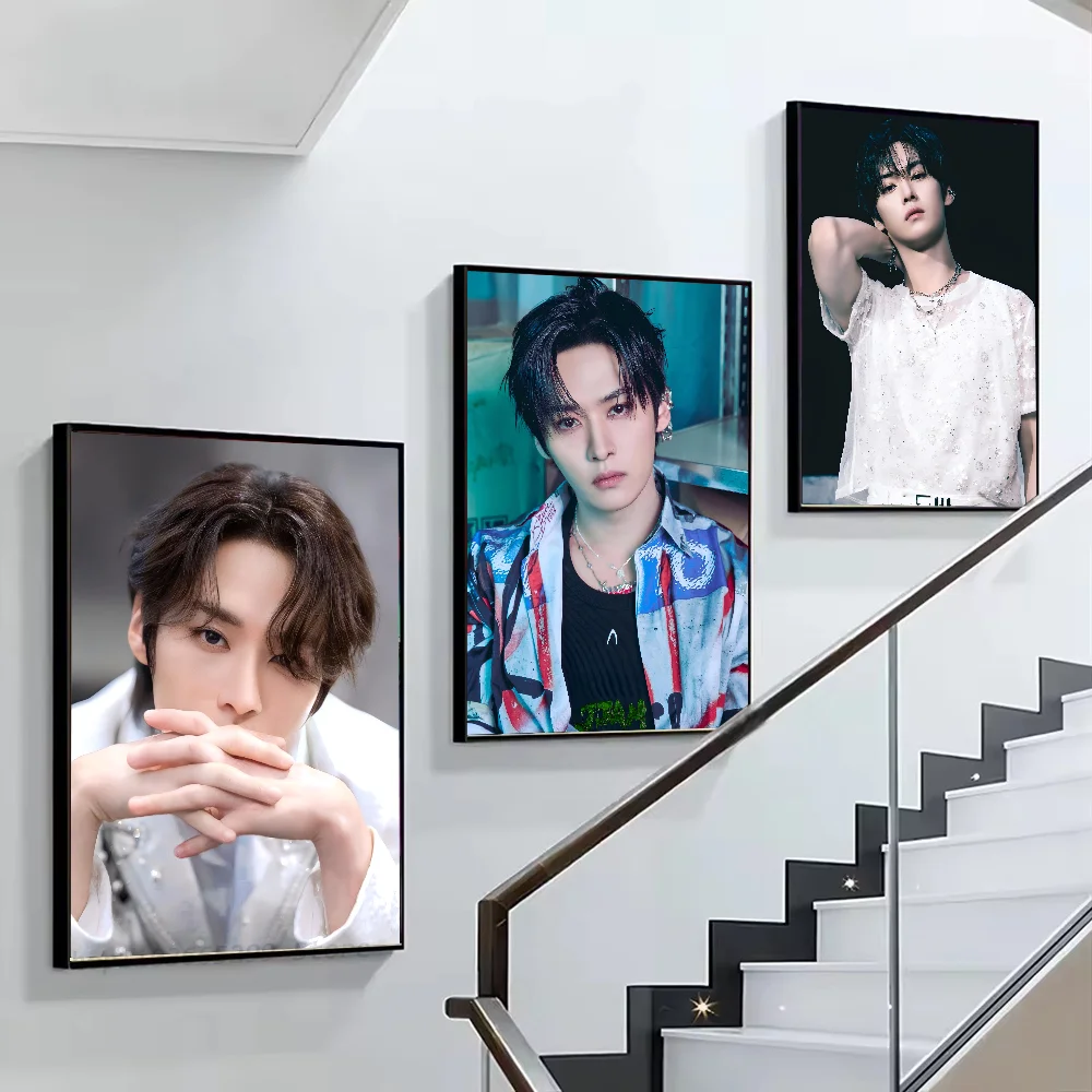 1pc Lee Know Poster zelfklevende kunst waterdicht papier sticker koffiehuis bar kamer muur decor