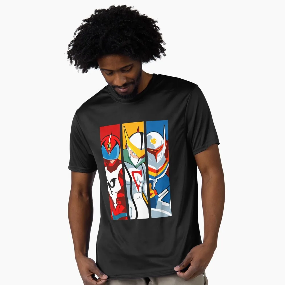 

Trio Tatsu Full Battle of the Planets Anime Gift t shirt Gatchaman graphic tee Y2K Clothes 100% cotton printed Large size Tops