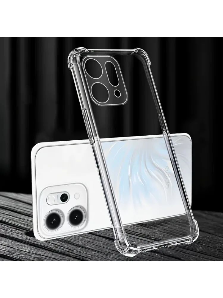 Coque de téléphone transparente pour Oppo Reno 14 Pro, étui souple en Silicone TPU pour Oppo Reno14 F 14Pro 14F Reno15 15 15Pro
