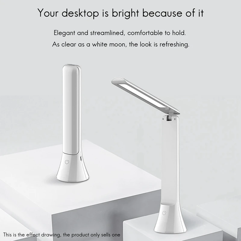 Светодиодная перезаряжаемая настольная лампа для защиты глаз, новая USB-креативная офисная обучающая фонарик, складная лампа