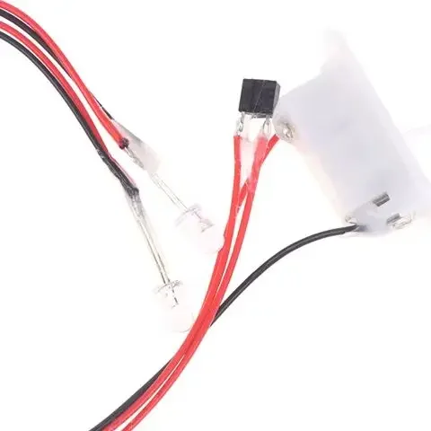 3-12V Strobe กระพริบโมดูลสีแดงสีฟ้า 2 สี LED Light Fast กระพริบไฟเตือนกระพริบโมดูลสําหรับ RC รถอะไหล่อะไหล่