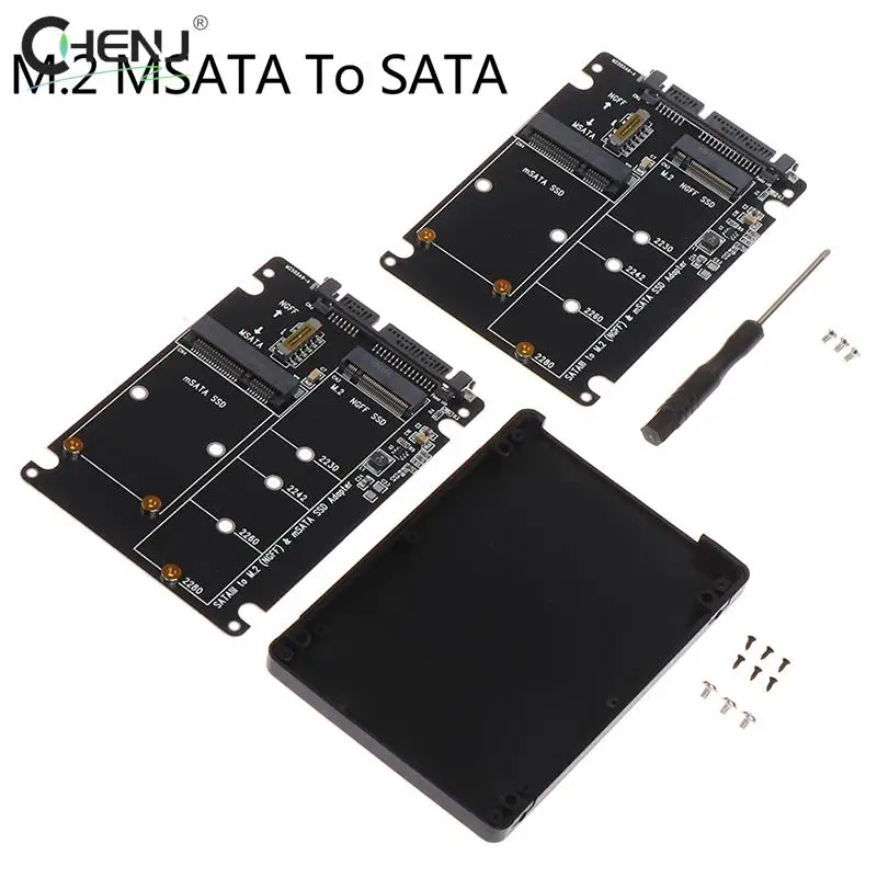 Professional SATA 60Gbps To M2 NGFF SATA SSD MSATA SSD Adapter MSATA To SATA M.2 NGFF To SATA Hard Disk Adapter Board