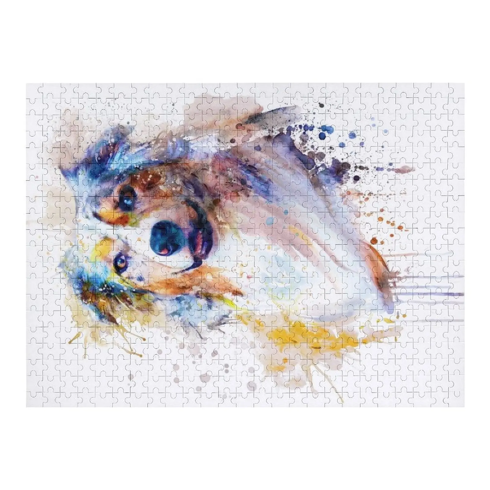 

Australian Shepherd Dog Portrait Jigsaw Puzzle Christmas Toys Personalize Custom Jigsaw Wood Animals Puzzle