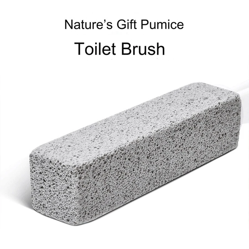 Toilet Brush, Pumice Toilet Cleaning Brush Toilet Bowl Stains Yellow Dirt Pumice Stone Brush, Bathroom Crevice Brush Easy To Use