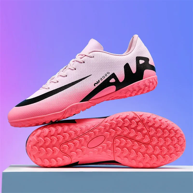 Men Football Shoes Society Soccer Shoes Sneaker Studded Sports Match Resistant Non Slip Ultralight Long Spikes Football Boots