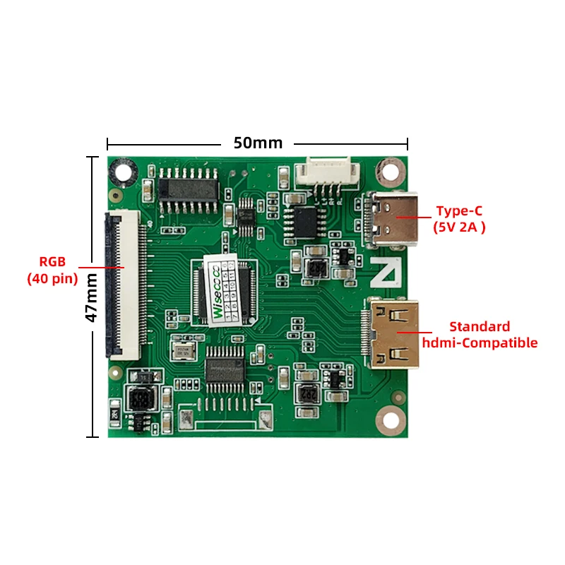 Imagem -05 - Wisecoco-circle Display Interface Control Board Tela Lcd Redonda Spi Rgb Dispositivo de Beleza Casa Inteligente Sweeper 21 480x480