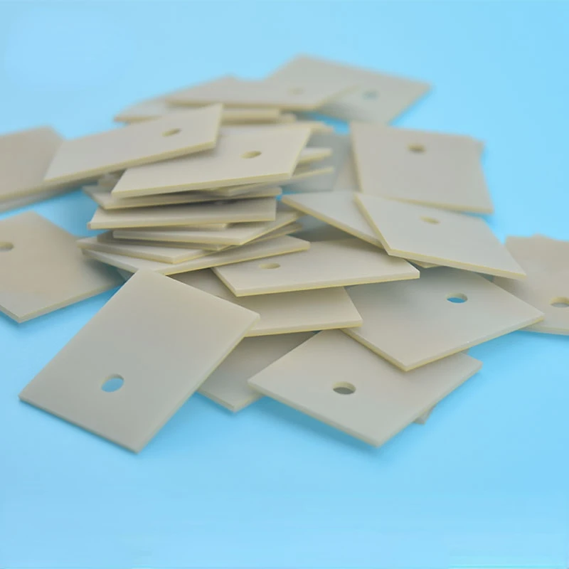 10pcs อลูมิเนียมไนไตรด์เซรามิคความร้อนอลูมิเนียมไนไตรด์ความร้อนเซรามิคแผ่นเซรามิคพื้นผิวพื้นผิว