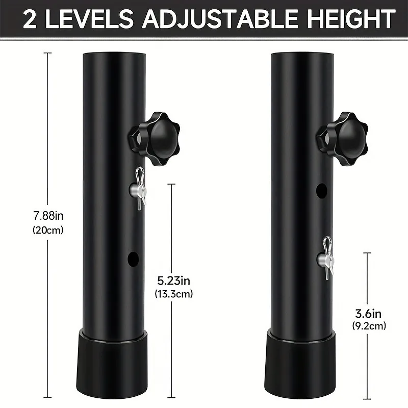 4pcs Table Leg Extenders Adjustable Height Design Heavy-Duty Table Leg Risers Foldable Table Leg Extenders Support Lift Legs