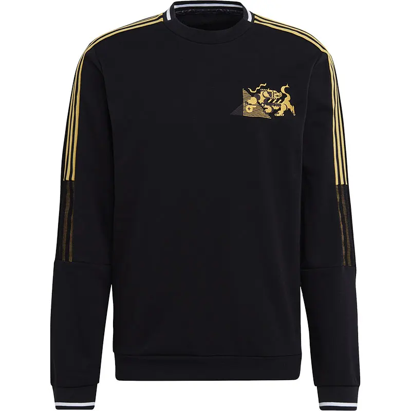 أديداس الرسمية حقيقية الرجال عارضة محبوك البلوز مريح جولة الرقبة البلوز GK8599 #5