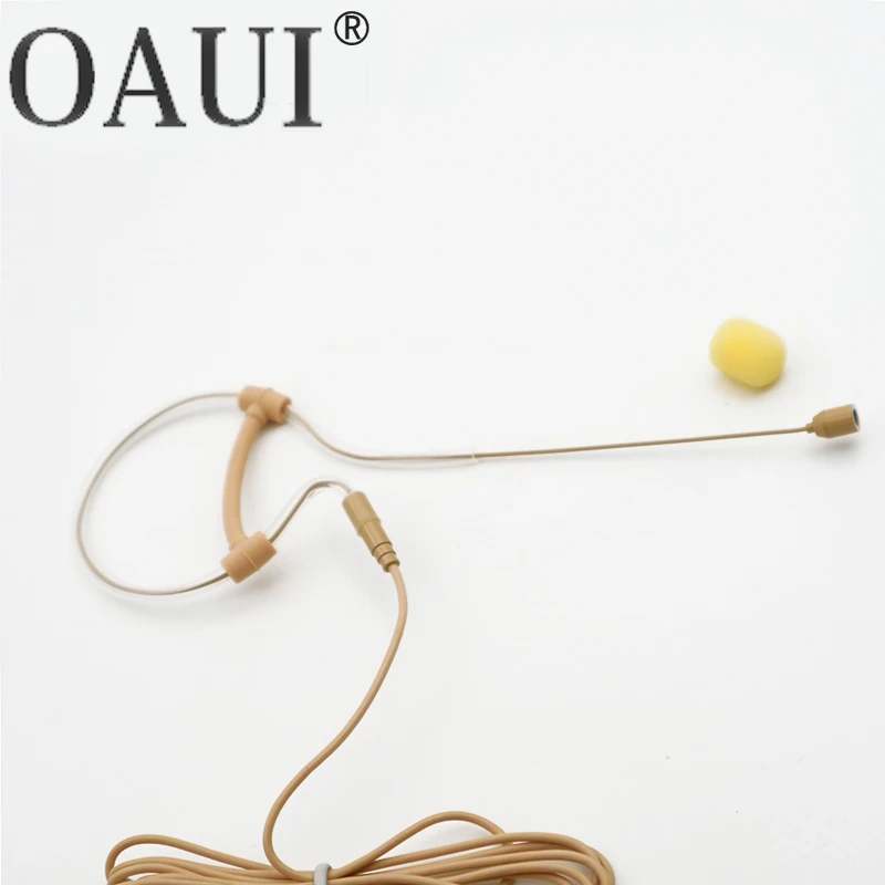 ميكروفون مكثف للأذن بخطاف واحد، سماعات أذن متعددة الاتجاهات لأداء مرحلة نظام Mipro اللاسلكي