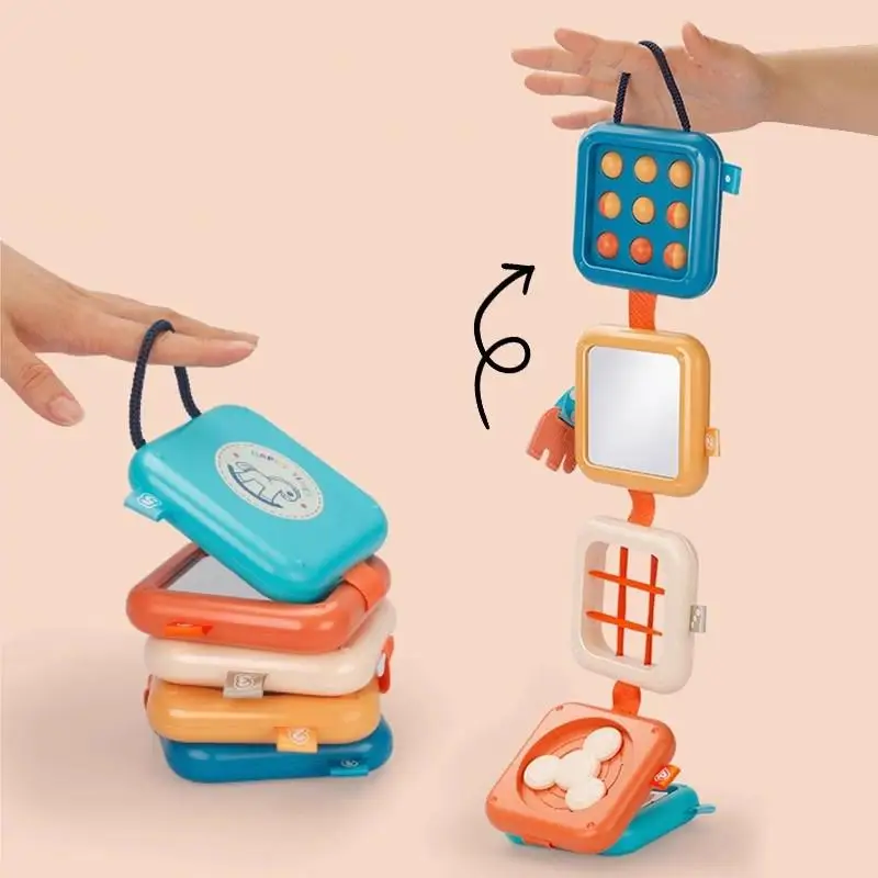 

Montessori Toys Busy Board Baby Activity Cube Sensory Toys Folding Puzzle Fine Motor Skill Early Educational Toys For Kid Age 1+