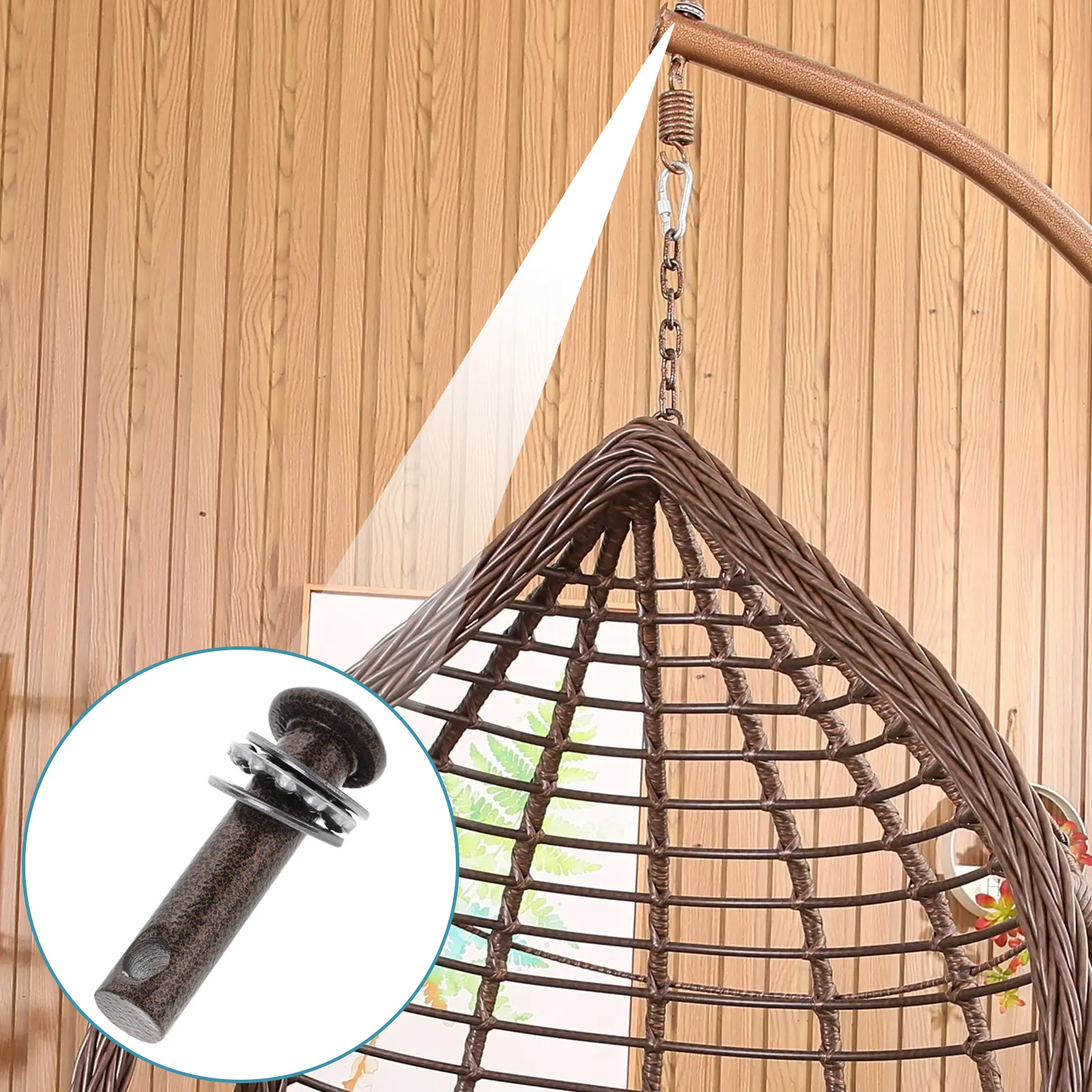 

Heavy Duty Metal Swing Ring Replacement Part for Hammock Chair Hanging Outdoor Swing Ring Kit Hammock Chair Hanging Kit