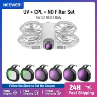 NEEWER Juego de filtros UV + CPL + ND, densidad neutra (ND8/16/32/64) Polarizador de filtro polarizador circular solo para DJI NEO 2