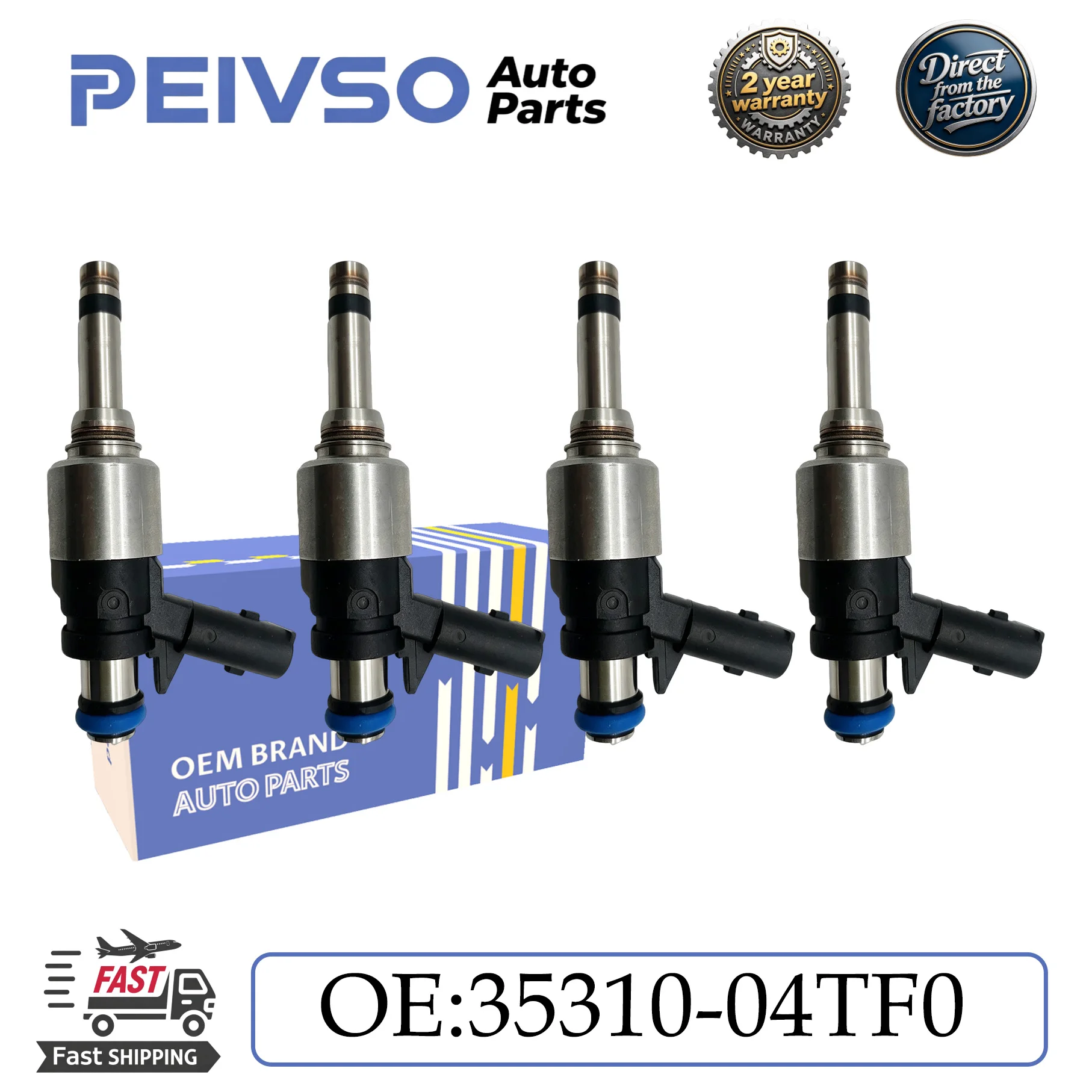 

PEIVSO High Quality 35310-04TF0 Fuel Injector Nozzle For Hyundai HB20 Creta 1.0 Turbo GDI 2020-2022 HB20 1.0 Creta 1.0 4pcs/lot