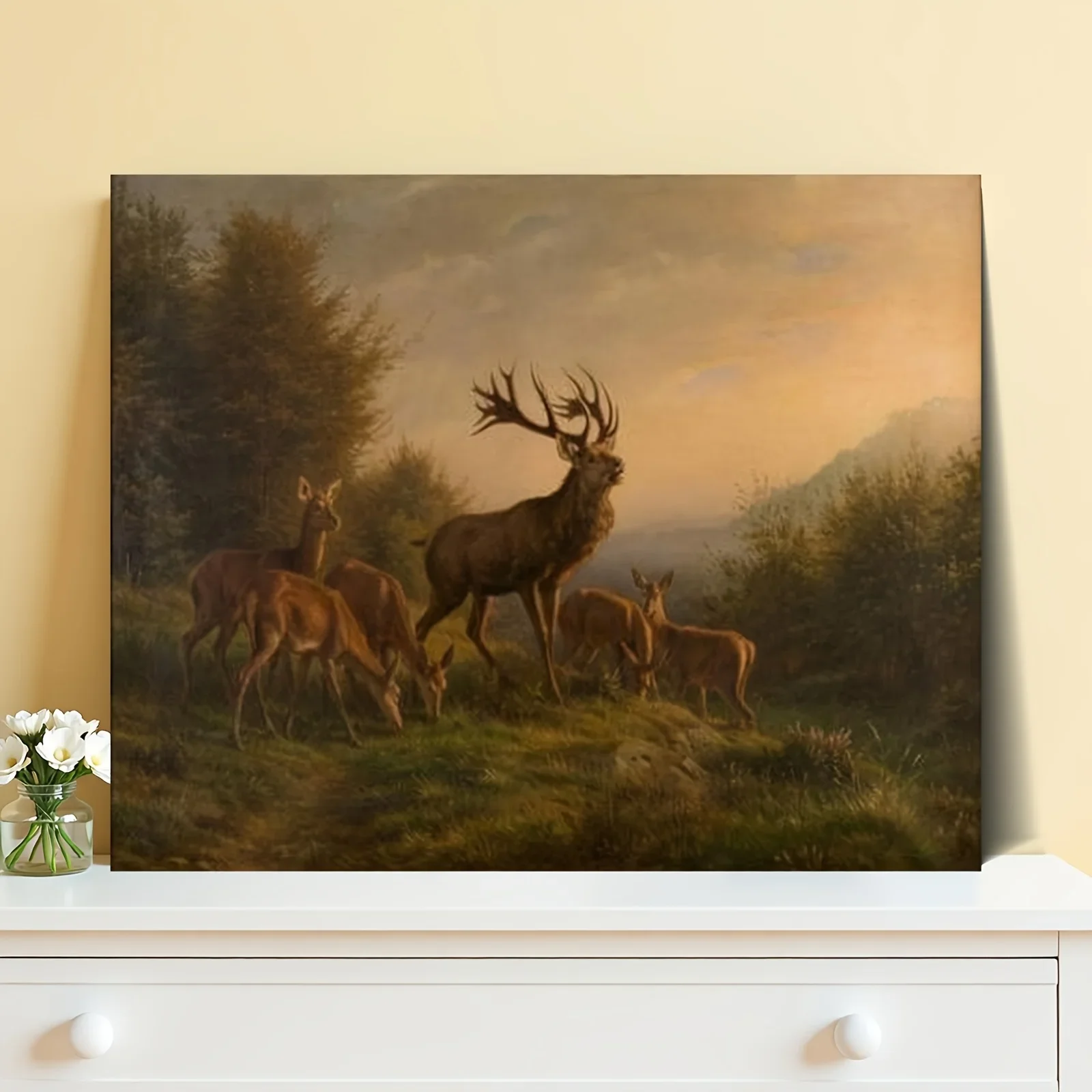 [2D Flat Frameless][Professional Art Use] 1 Set Beginner's DIY Digital Oil Painting Kit, Cross-Border E-commerce Decorative Pain - view 2