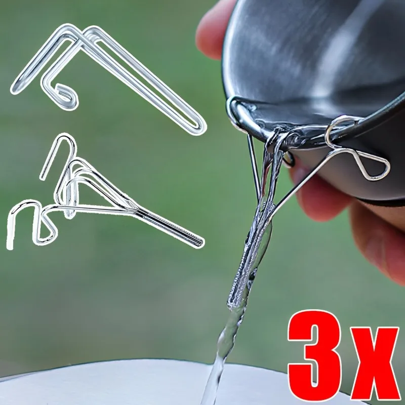 Coffee Spout Control Fitting Directs Stainless Steel Camping Drip Coffee Spout Accessories for Hiking Backpacking Travel 3/1pcs