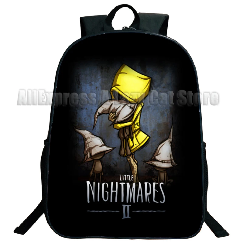 Mochila Little Nightmares 2 para crianças, mochila escolar para meninos e meninas, cosplay de anime, ombro, estudantes primários e médios, esporte