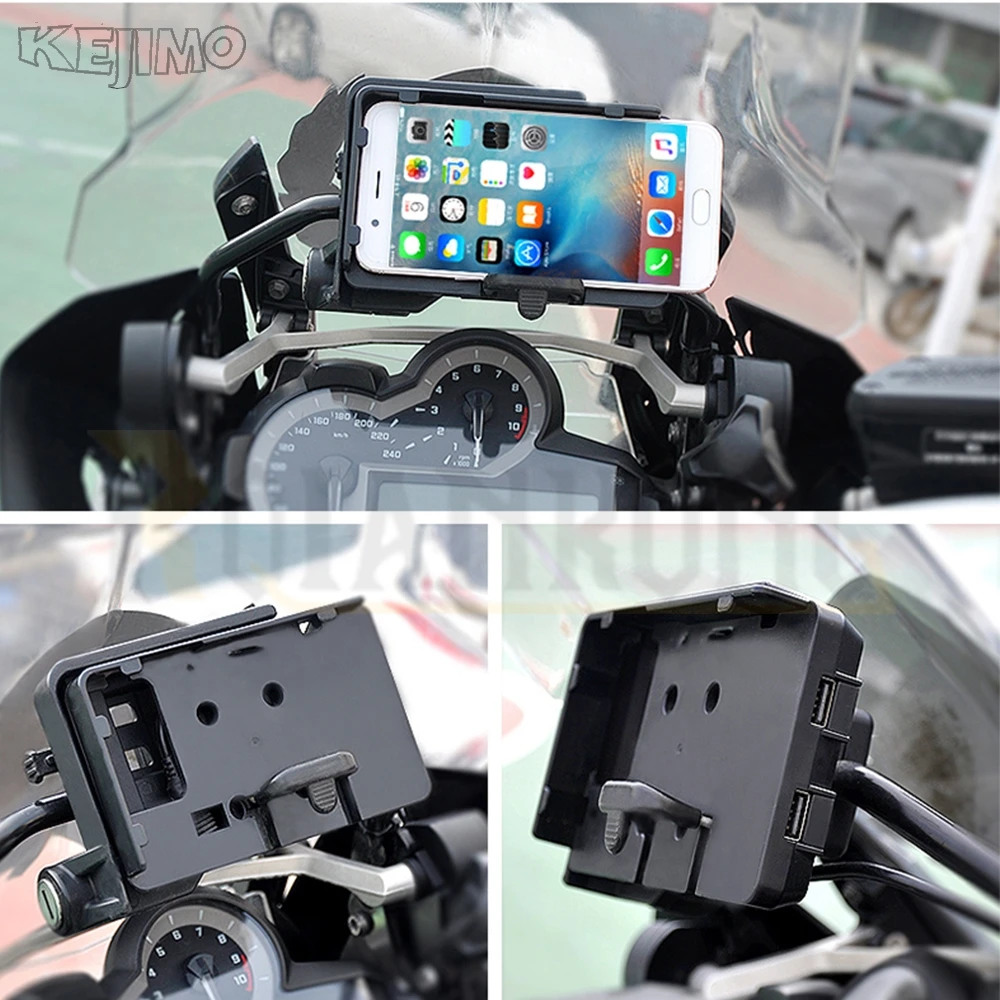 

For BMW R1200RS S1000XR Mobile Phone Holder Wireless Charger USB Navigation F 750 850 700 GS F800GS R1200GS LC ADV R1250GS ADV