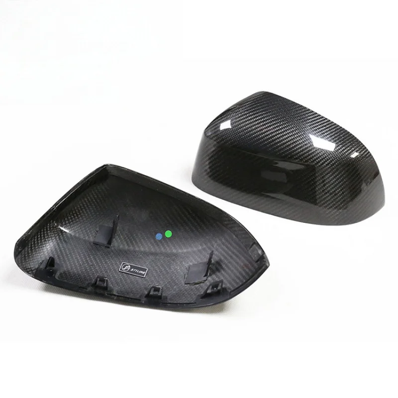 مناسبة لسيارات BMW X3/4/5/6/7 G01/02/05/06/07/08 غطاء مرآة الرؤية الخلفية من ألياف الكربون الجافة