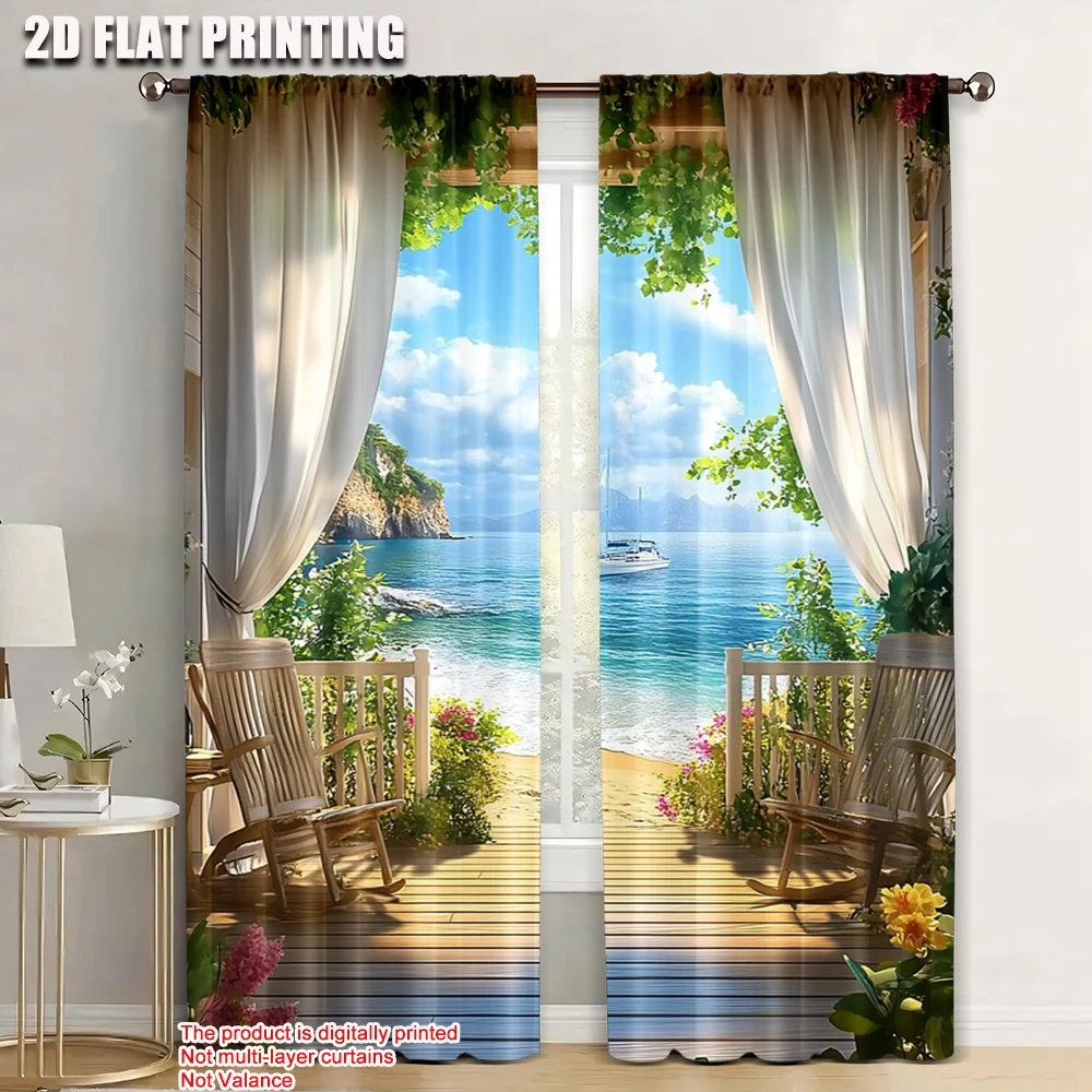 

2pc, Scene Curtains scenery Light Filter Holiday Decorations Suitable for room decor aesthetic