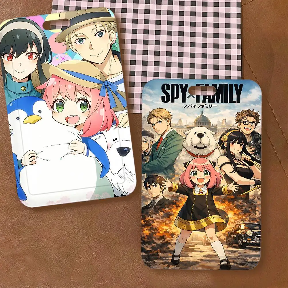 Anime S-SPY FAMILYS Cute ID Badge Card Holder Lanyard Kids Credit Card Case Neck Strap Door Card Holder Credentials Gift