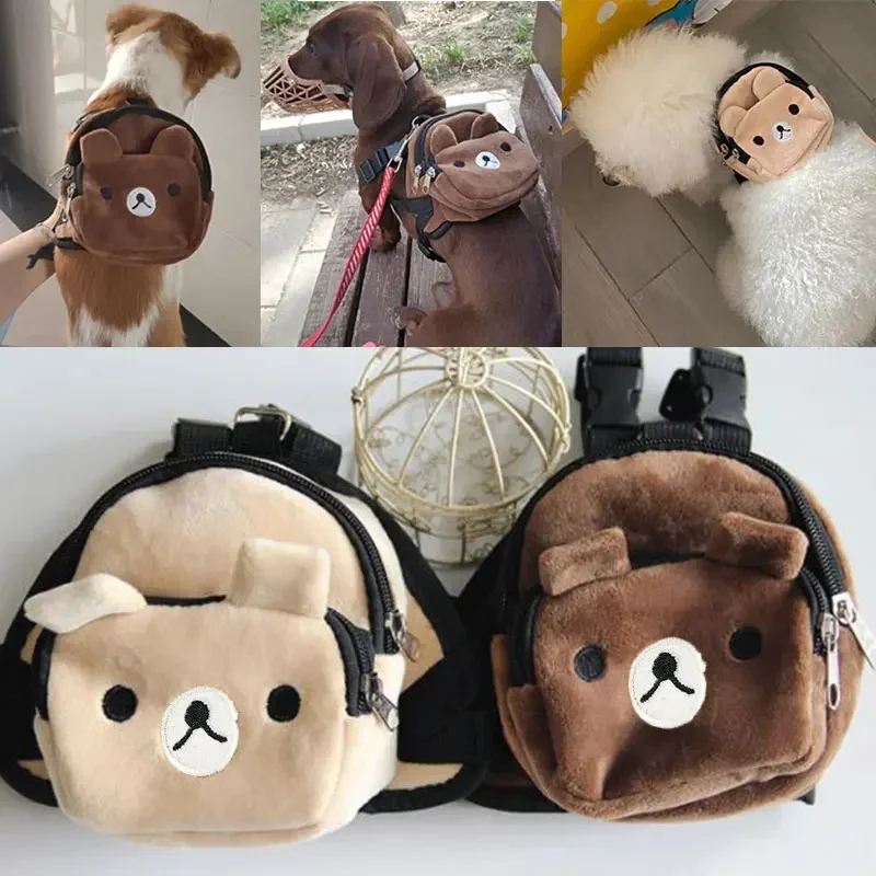 New Cute Durable Nylon Pet Backpack for Small Medium Dogs Convenient Portable Large-capacity Dog Snack Bag Dog Backpack