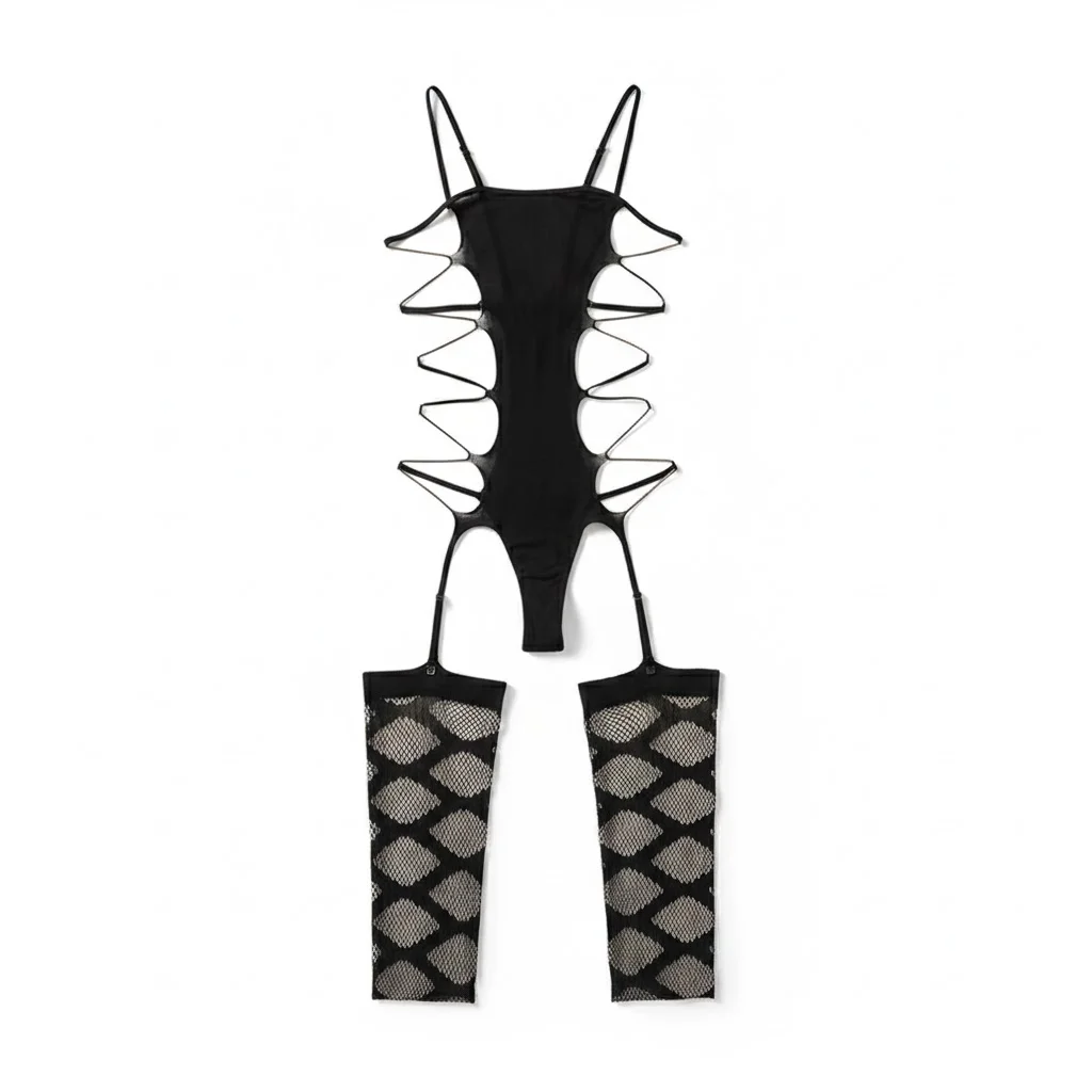 

Женский сексуальный прозрачный сетчатый обтягивающий комбинезон-чулки без зоны интимной гигиены, сексуальное белье