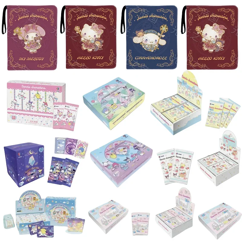 VANCAR'S Vol.1 Sanrio Cards COS Series Anime Collection Cards Mistery Box Board Games 4 Grid 500 Card Clip Children's Toy