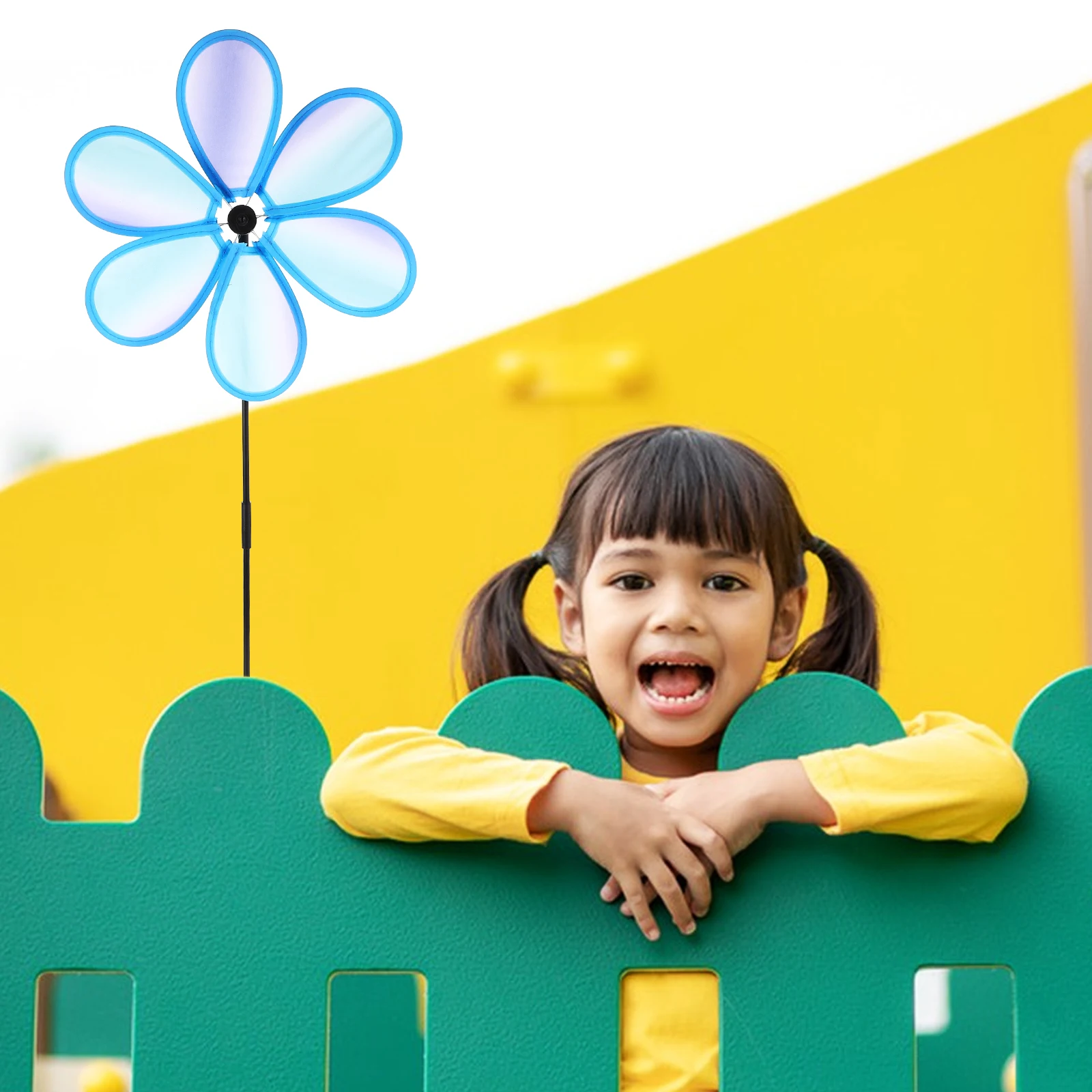 

Colorful Fabric Toy For Kids Kids Outdoor Windmill Ornaments Garden Decor Yard Spinner Windmill Toy Durable Safe