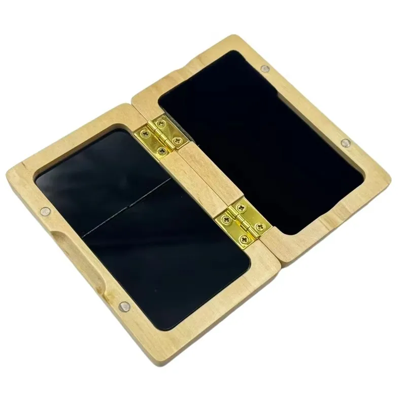 

Saxophone Clarinet Reeds Wooden Case 2 Pieces Reed Holder Box for Bb Eb Soprano Alto Tenor High Sax Woodwind Accessories