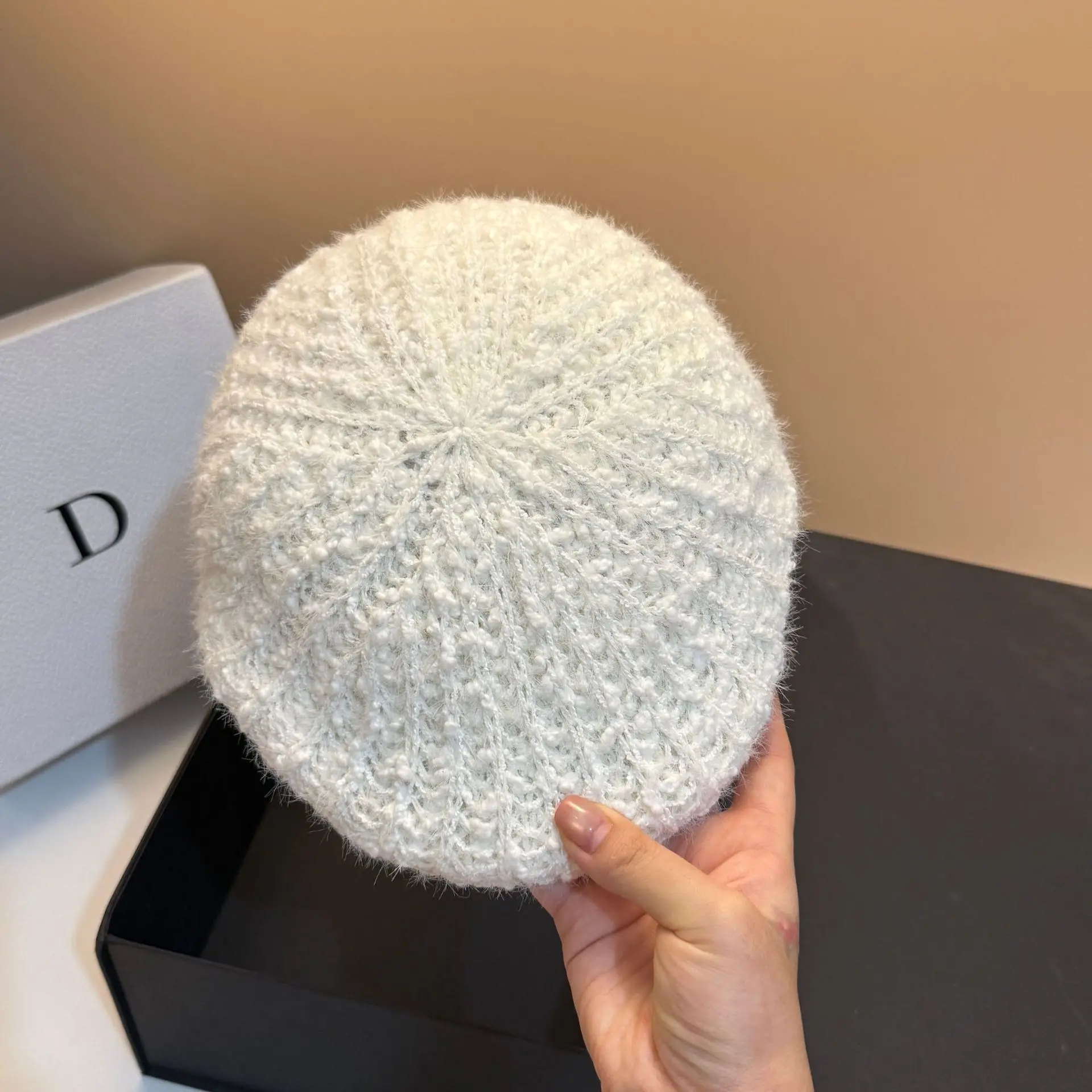 ​ ​ Unisexowa czapka z tweedu na szydełku, modna zimowa czapka dla młodzieży, stylowa retro czapka baseballowa, ciepła i oddychająca czapka beanie dla kobiet i mężczyzn. ​