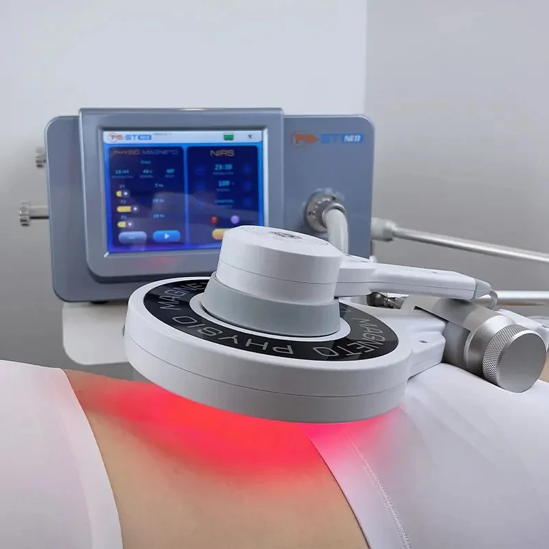 Physio Magneto Plus Laser Therapy 808NM Super Transduction Pulse Electromagnetic Field EMTT Extracorporeal Machine