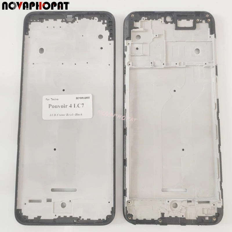 Рамка для ЖК-экрана, передняя крышка корпуса, рамка для Tecno Power 4 LC7, передняя крышка