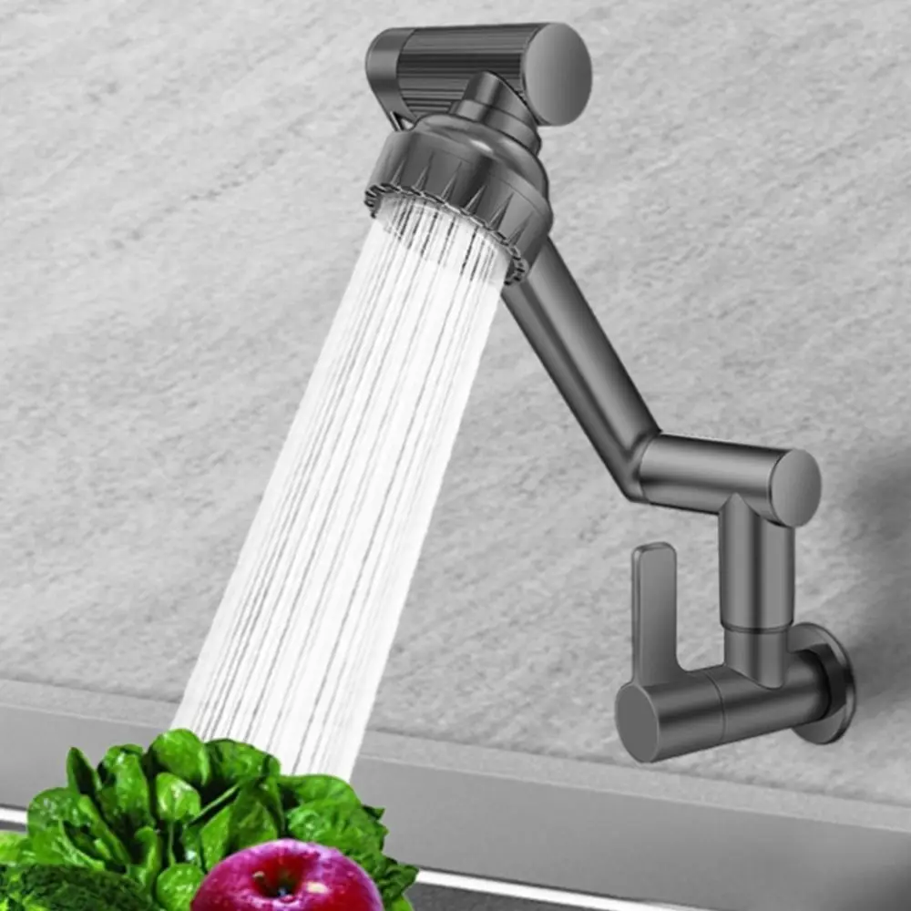 

360° Rotating Robotic Arm Faucet Hot and Cold Water Adjustable Dual Mode Faucet High Pressure Water-Saving