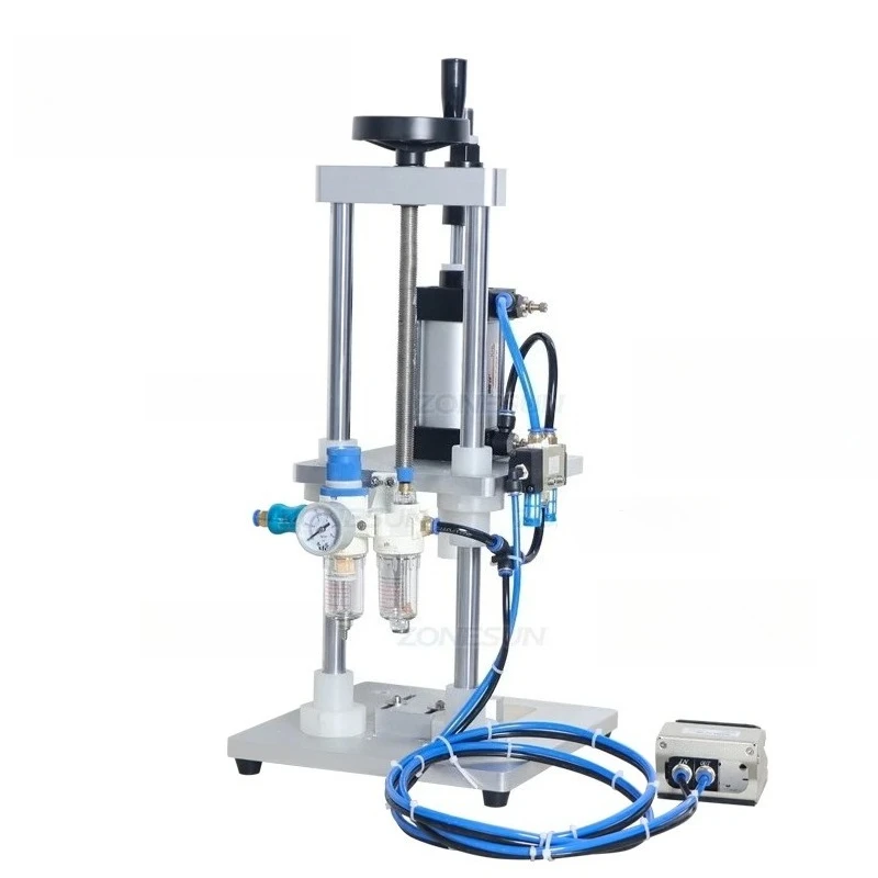 ZS-GK5 Pneumatic Perfume Glass Bottle Capping Machine Desktop Perfume Collar Small Bottle Crimping Pressing Machine