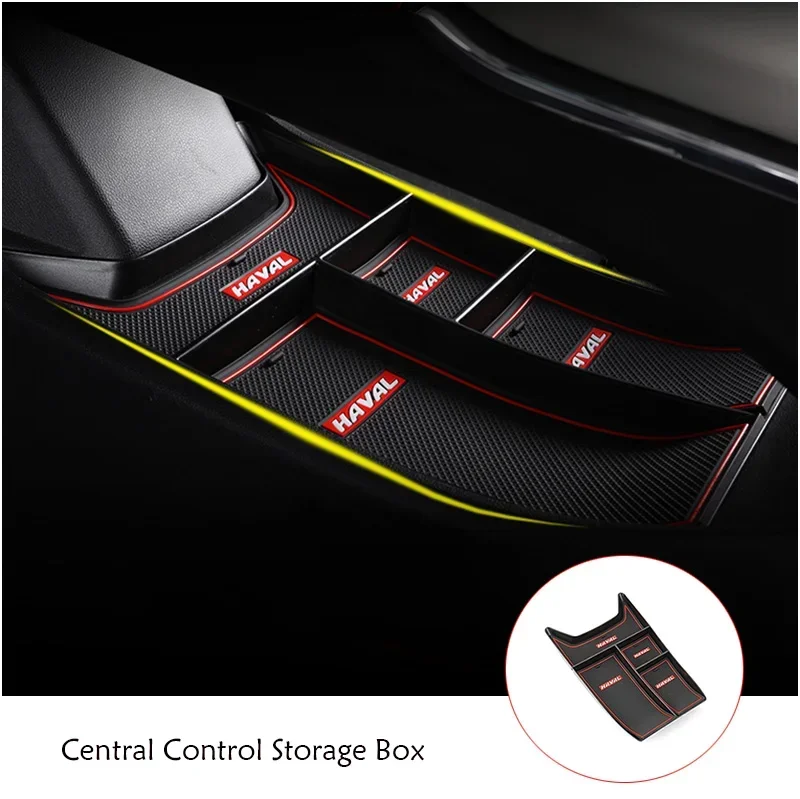 For Haval H6 2021-2025 Console Car Armrest Central Storage Box Center Container Glove Organizer Case Accessories