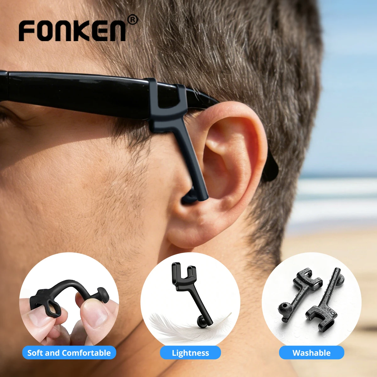 Sound Guide Amplifier For Matte Ray an AR Smart Glasses Silicone Noise Isolation Reduce Sound Leakage Smart Privacy Ear Tips