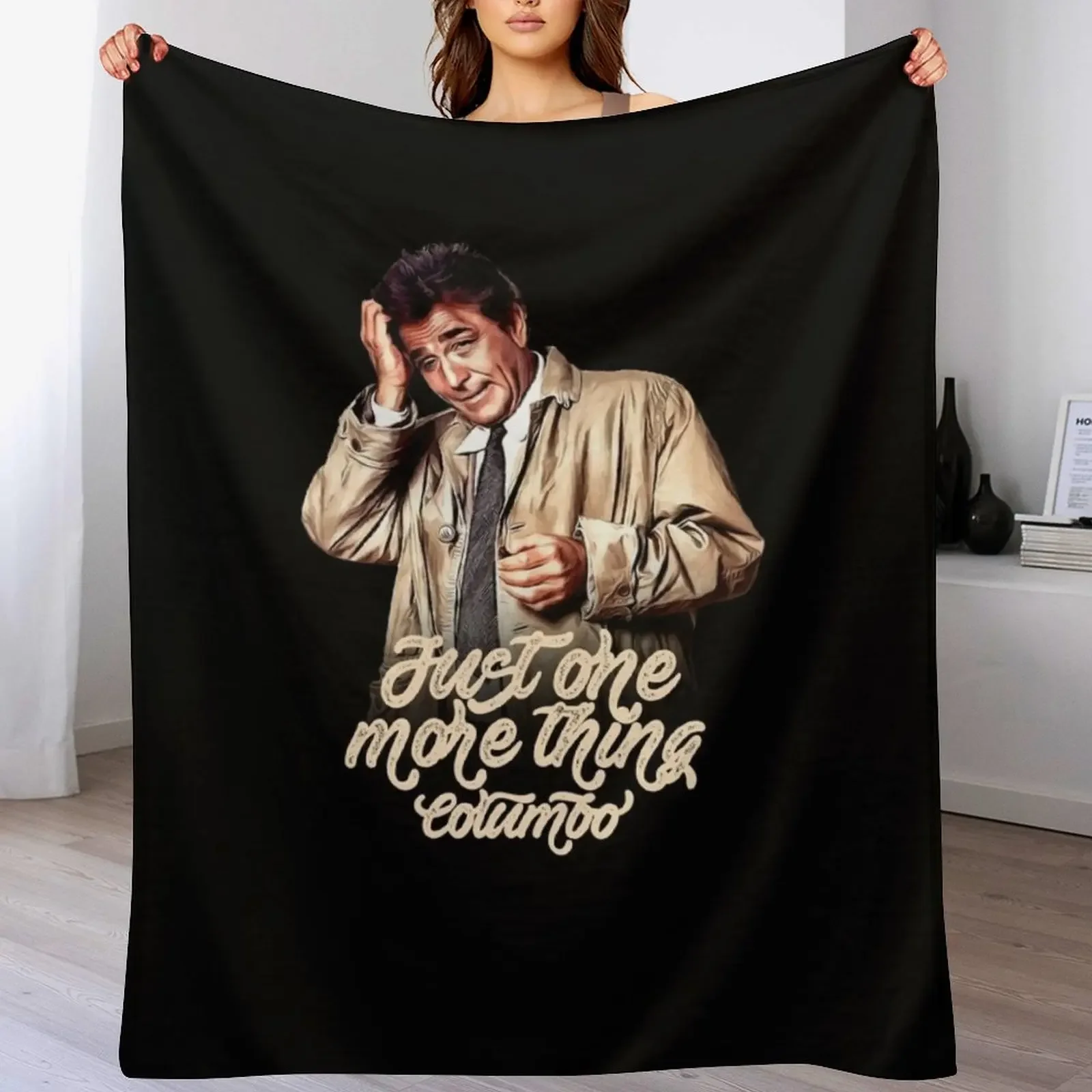 

Columbo - Peter Falk Throw Blanket Flannel Fabric decorative Luxury Thicken Blankets Sofas Of Decoration Blankets