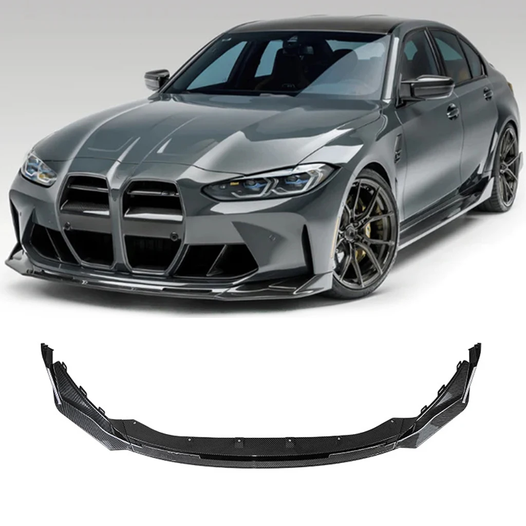 

For BMW M3 G80 M4 G82 2021 2022 2023+ Car Front Bumper Splitter Lip Spoiler Diffuser Guard Cover Body Kits Gloss Black