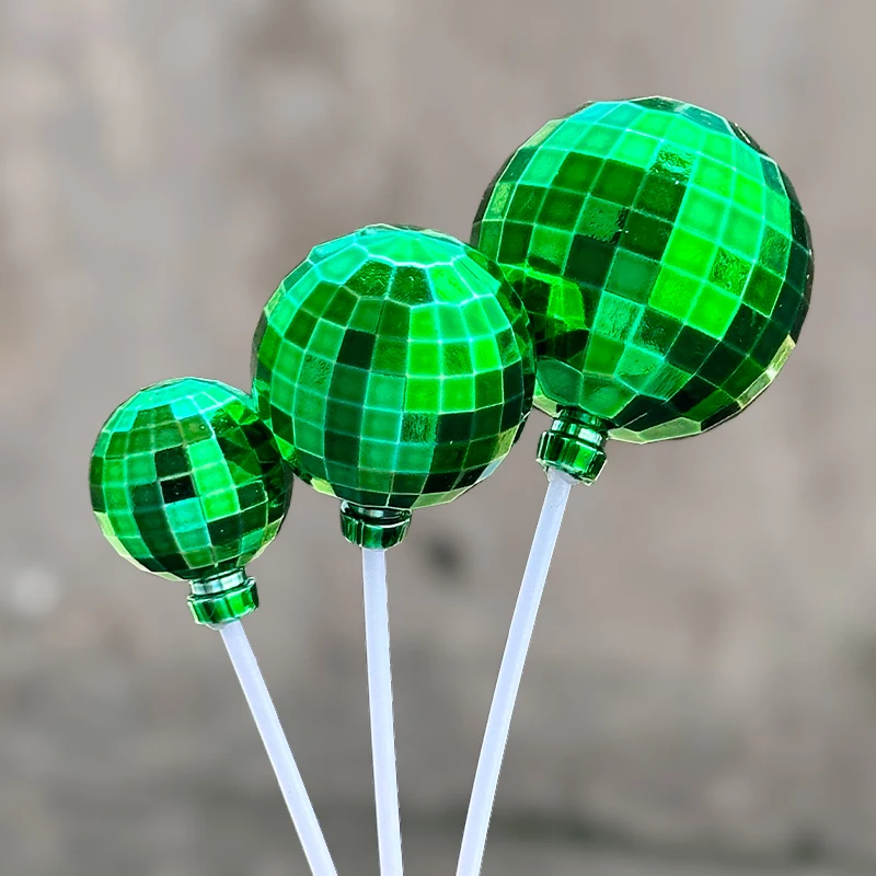 12 قطعة من أغطية الكيك على شكل كرة ديسكو، زينة كب كيك لامعة لحفلات أعياد الميلاد وحفلات الزفاف والاحتفالات العطلات